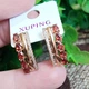 Серьги Xuping Jewelry длина 2см ширина 7мм медицинское золото позолота 18К с1616 - изображение 4