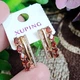 Серьги Xuping Jewelry длина 2см ширина 7мм медицинское золото позолота 18К с1616 - изображение 5