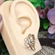 Серьги Xuping Jewelry длина 2.2см ширина 1.3см медицинское золото позолота 18К с1599 - изображение 5
