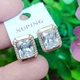 Серьги Xuping Jewelry длина 1.4см ширина 1.1см медицинское золото позолота 18К с1482 - изображение 5