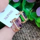 Серьги Xuping Jewelry длина 1.4см ширина 1.1см медицинское золото позолота 18К с1478 - изображение 3