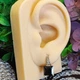 Серьги Xuping Jewelry длина 1.9см ширина 9мм медицинское золото позолота 18К цирконий с1398 - изображение 5