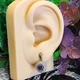 Серьги Xuping Jewelry длина 1.9см ширина 1.1см медицинское золото позолота 18К с1433 - изображение 5