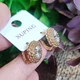Серьги Xuping Jewelry длина 1.3см медицинское золото позолота 18К с1624 - изображение 4