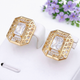 Сережки Xuping Jewelry довжина 1.6см ширина 1.4см медичне золото позолота 18К с1414 - зображення 1