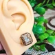 Сережки Xuping Jewelry довжина 1.6см ширина 1.4см медичне золото позолота 18К с1414 - зображення 6