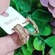 Серьги Xuping Jewelry длина 1.7см ширина 14мм медицинское золото позолота 18К с1546 - изображение 6