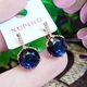 Серьги Xuping Jewelry длина 1.9см ширина 1см медицинское золото позолота 18К с1325 - изображение 3