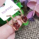 Сережки Xuping Jewelry довжина 1.9см ширина 9мм медичне золото позолота 18К с1399 - зображення 4