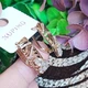 Сережки Xuping Jewelry довжина 2.1см ширина 8мм медичне золото позолота 18К с1561 - зображення 7