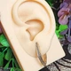Серьги Xuping Jewelry длина 2.5см ширина 3мм медзолото позолота 18К стрелы с1589 - изображение 5
