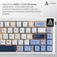 Дротова механічна клавіатура Ajazz AK650 Sea Salt switches Blue White Blue (AK650-SS-BWB) - зображення 13