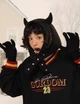Шапка капор с рожками готическая devil style корейская кавайная y2k черная One size (55347899) - изображение 2