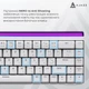 Дротова механічна клавіатура Ajazz NK68 Red switches White (NK68-R-W) - изображение 12