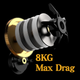 Катушка левосторонняя высокоскоростная 7.2 : 1 АК 2000 max 8 кг left sided - изображение 2