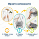 Подвесное кресло Bonro B-092-3 120 кг для сада гамак хлопковая сетка с подушкой качель бразильская 60 см - изображение 8