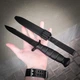 Тактичний ніж з фіксованим клинком з ножнами LazerTAC Glock FM81 (Австрія) Чорний (87701) + Індивідуальне гравіювання - зображення 1