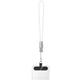 Дата кабель HOCO X126 Experto Type-C to Lightning 30W + Phone Holder & Lanyard (0.35m) (Light Gray) (245415) - зображення 3
