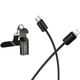 Дата кабель HOCO X126 Experto Type-C to Lightning 30W + Phone Holder & Lanyard (0.35m) (Black) (245414) - зображення 5