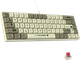 Клавіатура Ajazz AK680 Wired Red Switch White Grey - зображення 1