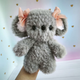 Вязаная мягкая игрушка Коала 18 см — ручная работа из меховой пряжи - изображение 5