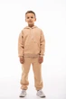 Детский спортивный утепленный костюм Kindamor Warm Autumn Beige для мальчика, флис 116 см бежевый - изображение 3