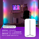 Кутовий торшер збірна лампа Світлодіодний Led RGB підсвіткою 120 см Підлоговий із пультом підсвіткою світильник нічник з USB для дому фону - зображення 3