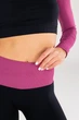 Женские бесшовные леггинсы с push-up эффектом и контрастным поясом Giulia FLEXING LEGGINGS GLAM S/M Multicolor-black/domsor, комфортные лосины для спорта, для тренировок, из микрофибры - изображение 3