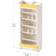 Детский стеллаж для хранения Brooks Mealux KD-E041 White/Yellow 79х20х38 см - изображение 2