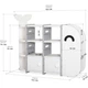 Детский стеллаж для хранения Bubbles Mealux KD-E057 White белый - изображение 2