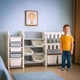 Детский стеллаж для хранения Line Mealux KD-E196 White 185х36х99 см - изображение 4
