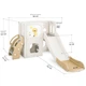 Дитячий ігровий комплекс Tower Mealux KD-B013 White/Brown левеня - зображення 2