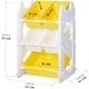 Детский стеллаж для хранения Coral Mini Mealux KD-E021 Yellow 70х34х44 см - изображение 2