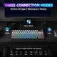 Игровая механическая клавиатура Aula F75 Max / Три режима подключения / LEOBOG Reaper Switch / Black Contour Lines - изображение 5