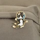 Значок BROCHE брошь бижутерия Животные Кот-астронавт чёрный BRGV115257 - изображение 3