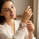 Багатошаровий браслет на руку, білий із сріблом, 5 шарів, 18 см Fashion Jewelry (II) 34007 - зображення 3