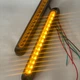 Габаритний світлодіодний LED ліхтар 15 діодів 250×28×19 мм (12–24V) жовтого світіння (статичний/тьмяний режим) для вантажівок та причепів - зображення 9