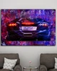 Картина з машиною - Lamborghini Hustle Power - 40х60 см - изображение 3