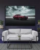 Картина з машиною - Dodge Challenger Red - 30х40 см - зображення 2