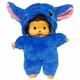 М'яка іграшка-мавпочка Мончічі (Monchhichi) у костюмі Стіча, висота 20 см - зображення 1