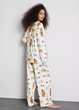 Пижамная рубашка Primark Cosy Printed Boyfriend Pyjamas XL Для дома и сна Молочный (8821) - изображение 3