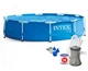 Бассейн каркасный семейный 4485 л Intex 28202 305х76 см, с металлическим каркасом и фильтром-насос, круглый, виниловый - изображение 1