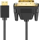 Кабель Twozoh miniHDMI to DVI 24+1pin 1920x1080@60Hz 2м - зображення 3