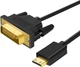 Кабель Twozoh miniHDMI to DVI 24+1pin 1920x1080@60Hz 2м - зображення 4