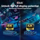 Кабель Club 3D Displayport v1.4 HBR3 [VESA Certified] 8K@60Hz, 4K@144Hz, 32.4Gbps, 2м black (CAC-2068) - изображение 3