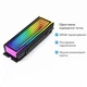 RGB радіатор для SSD M.2 NVMe 2280 — ефективне охолодження, 5V ARGB (чорний корпус) - зображення 1