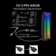 RGB радіатор для SSD M.2 NVMe 2280 — ефективне охолодження, 5V ARGB (чорний корпус) - зображення 3