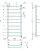 Водяна рушникосушарка Mario INOX Люкс 970х430/400 - зображення 4