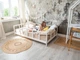 Детская деревянная кровать Монтессори BUSY WOOD на ножках Модель 10, 200х140 см, Белый - изображение 4