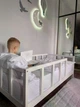 Детская деревянная кровать Монтессори BUSY WOOD на ножках Модель 10, Размер 160х80 см, Белый - изображение 4